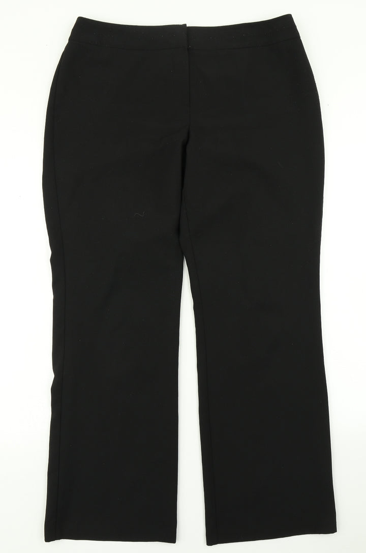 BHS Womens Black   Dress Pants Trousers Size 14 L28 in