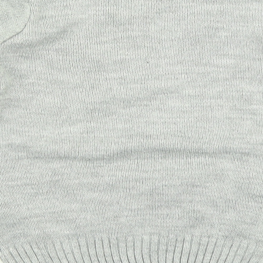 TU Girls Grey  Knit Pullover Jumper Size 5 Years  - Christmas Jumper