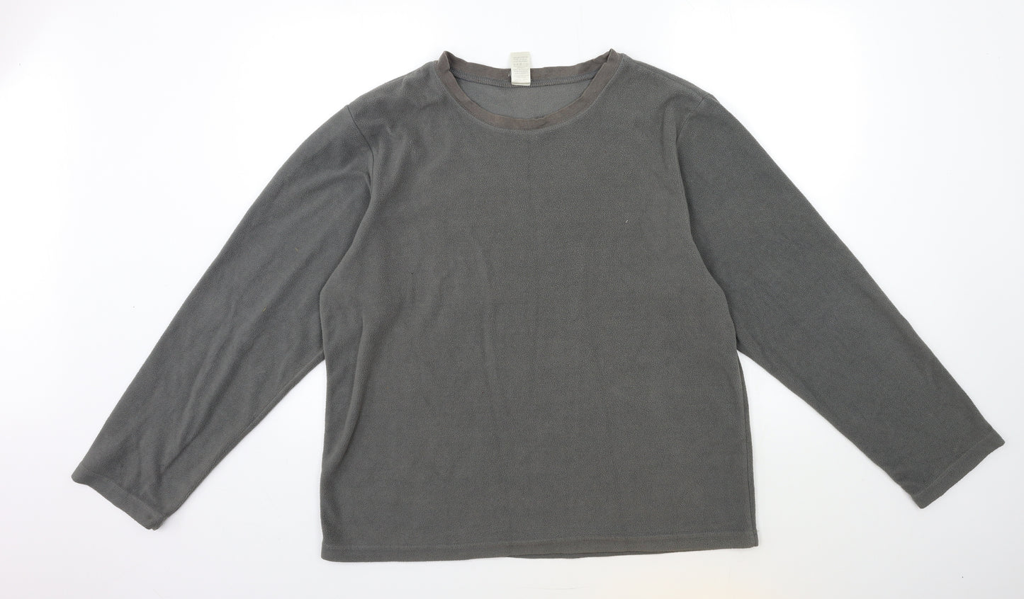 UrbanSpirit Mens Grey  Fleece Pullover Sweatshirt Size M