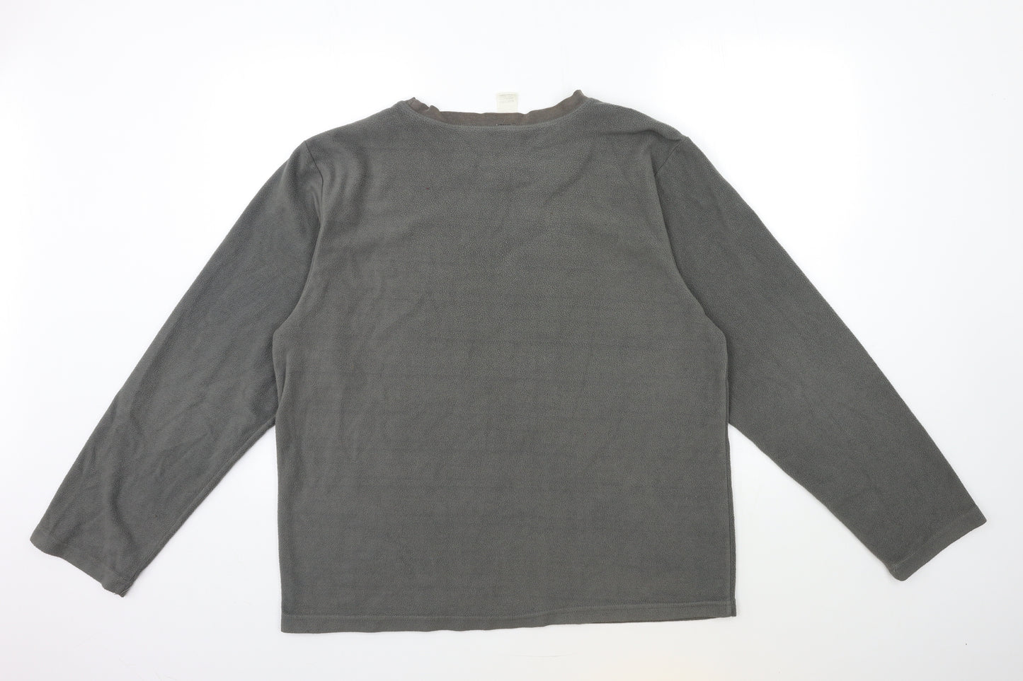 UrbanSpirit Mens Grey  Fleece Pullover Sweatshirt Size M