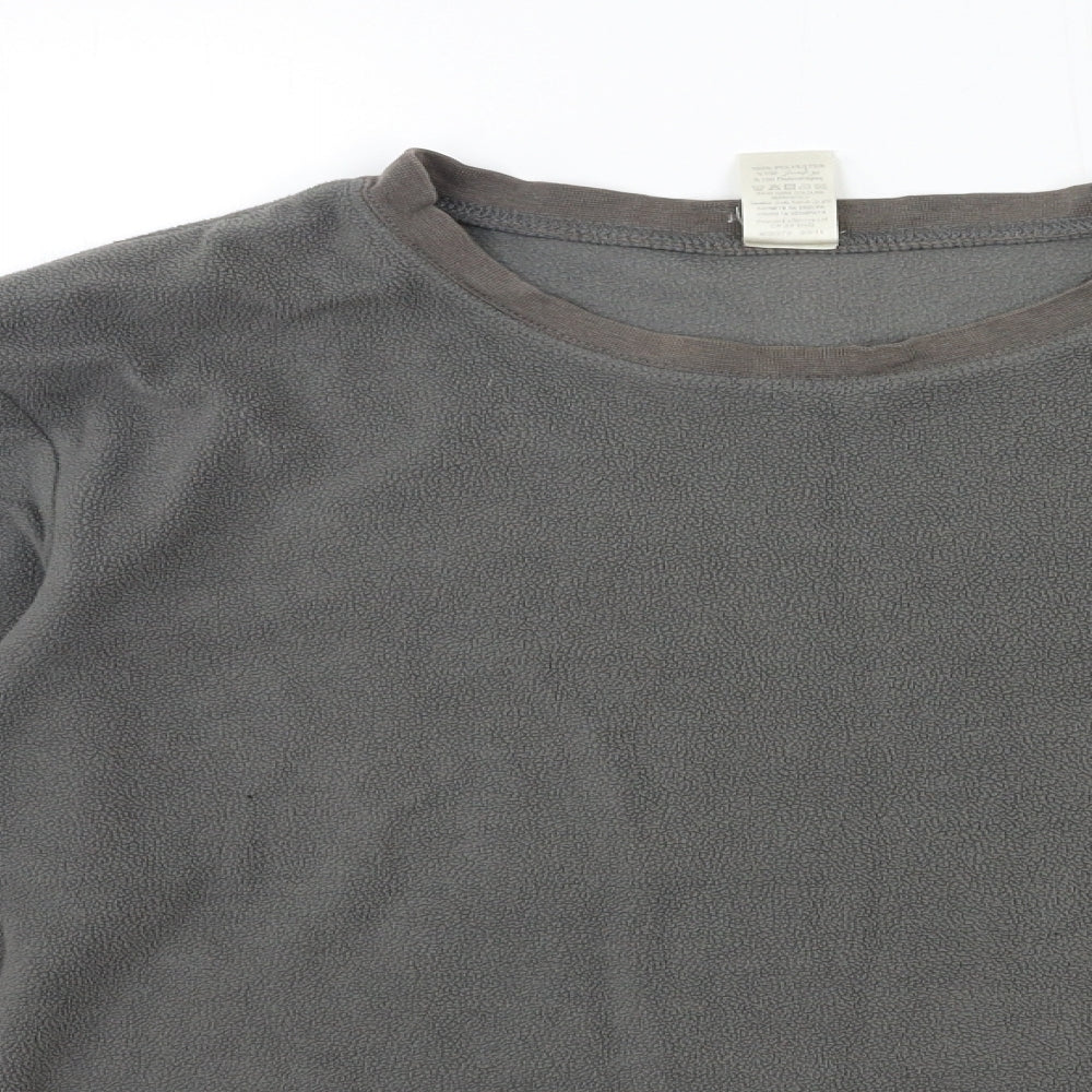 UrbanSpirit Mens Grey  Fleece Pullover Sweatshirt Size M