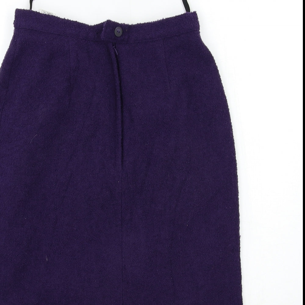 Marks and Spencer Womens Purple   Straight & Pencil Skirt Size 12