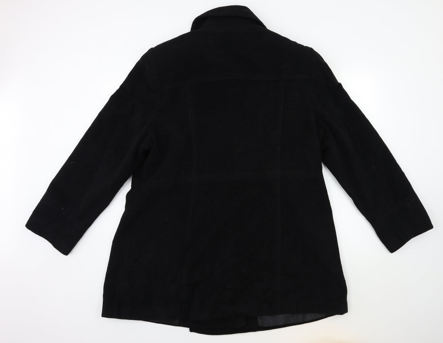 BHS Womens Black   Overcoat Coat Size 22