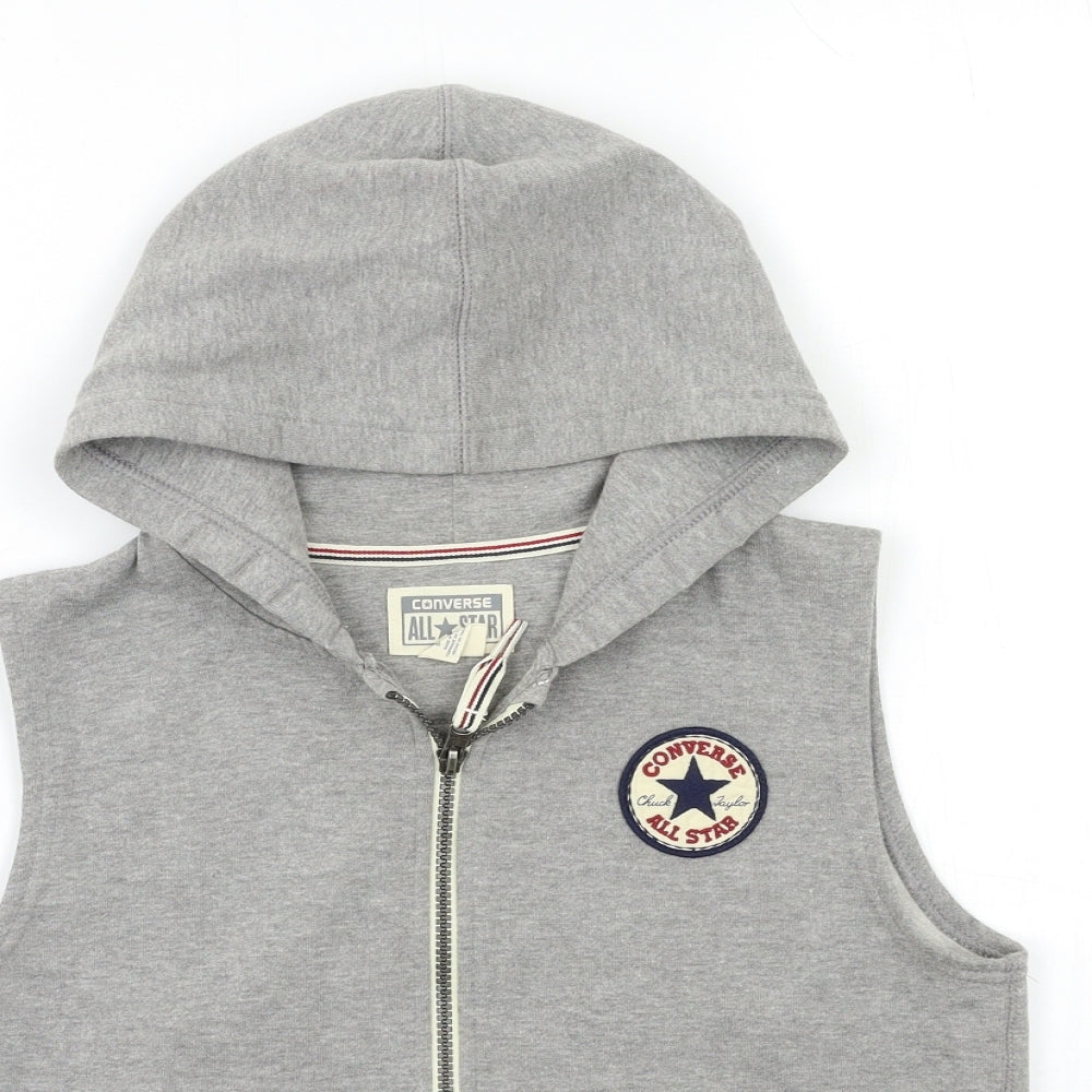 Converse Boys Grey   Full Zip Hoodie Size 8 Years