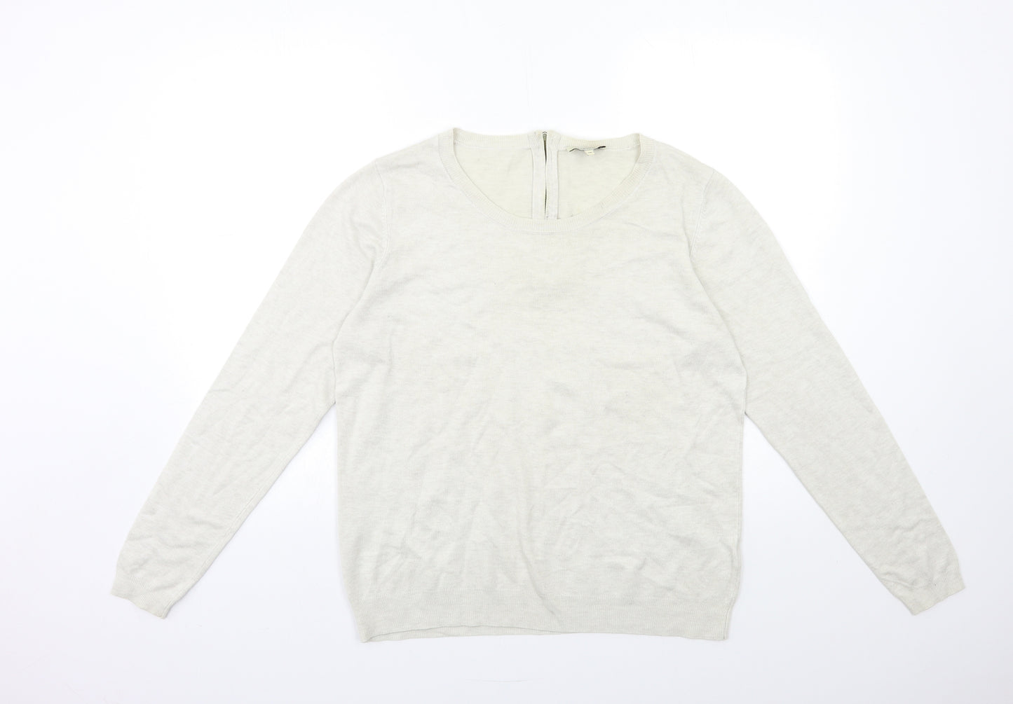 Papaya Womens Grey  Rayon Pullover Jumper Size 14