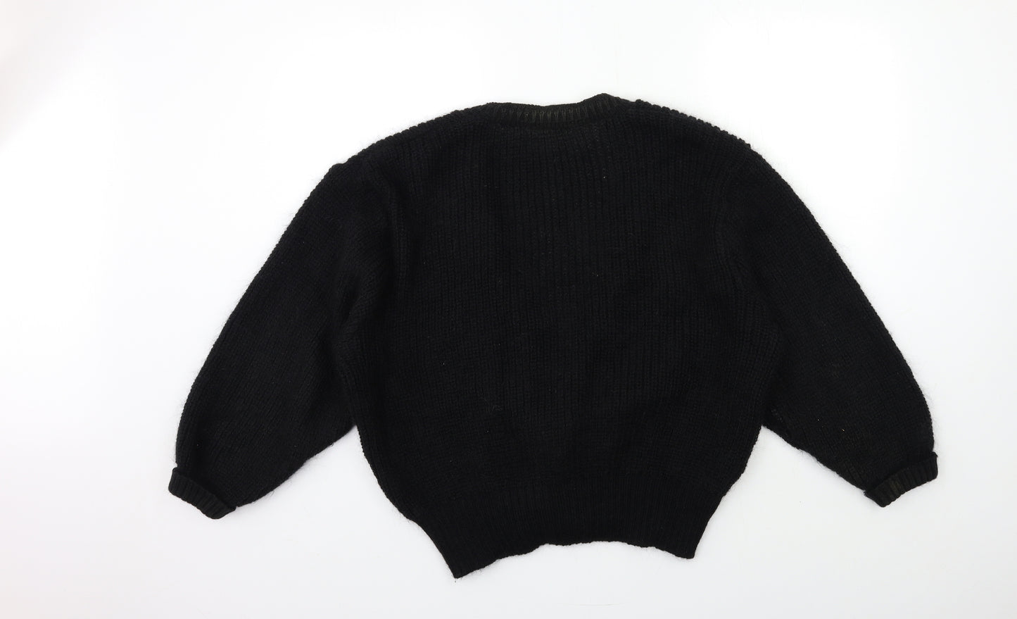 St Michael  Womens Black  Knit Cardigan Jumper Size 20