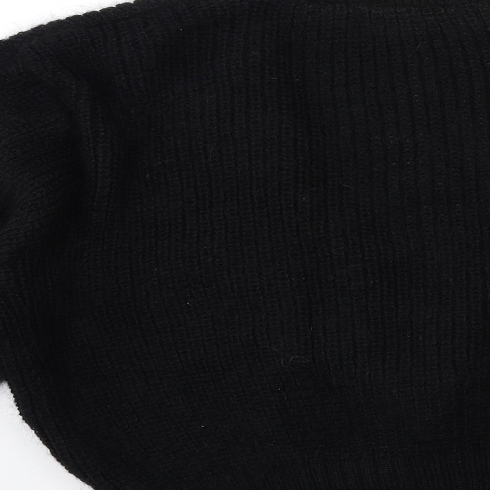 St Michael  Womens Black  Knit Cardigan Jumper Size 20