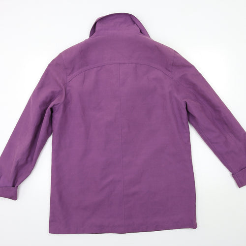 Papaya Womens Purple   Overcoat Coat Size 14