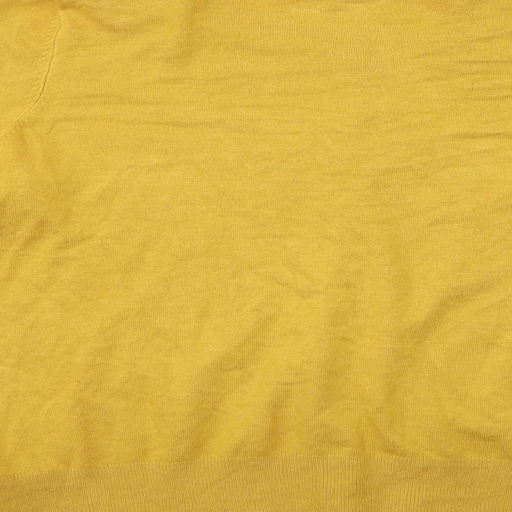 Marks and Spencer Womens Yellow  Knit Cardigan Jumper Size 16