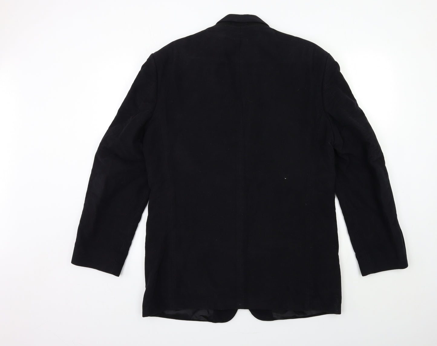 David Moss Mens Black   Jacket Suit Jacket Size 42