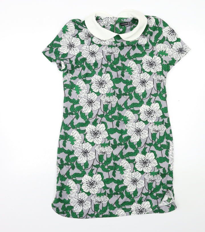 Atmosphere Womens Green Floral  Shift  Size 8