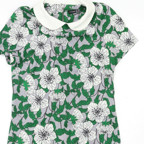 Atmosphere Womens Green Floral  Shift  Size 8