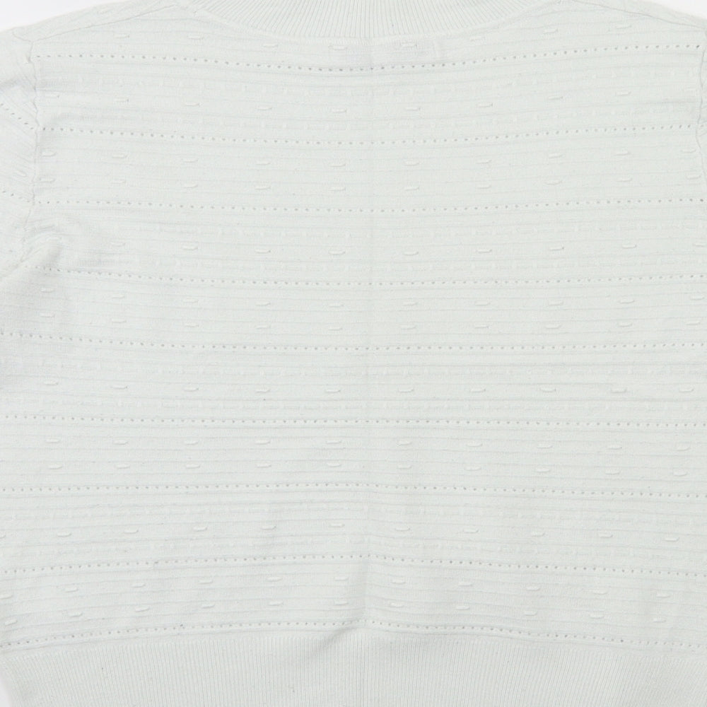 NXT Womens White  Knit Pullover Jumper Size 12