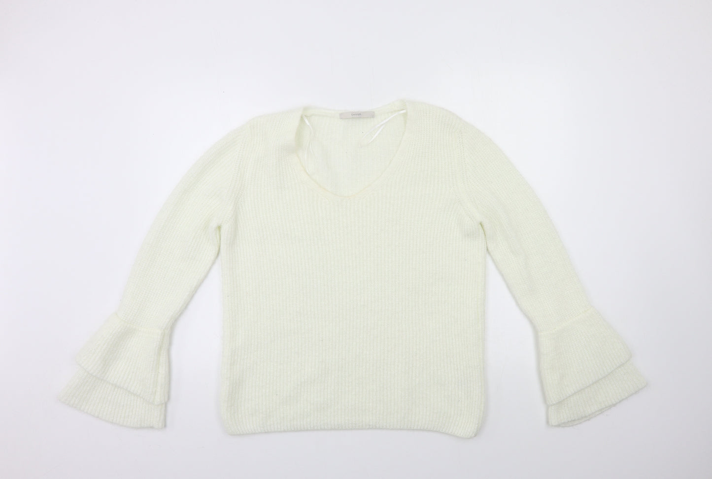 George Womens White  Knit Pullover Jumper Size 12