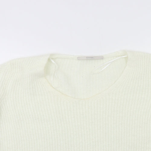 George Womens White  Knit Pullover Jumper Size 12