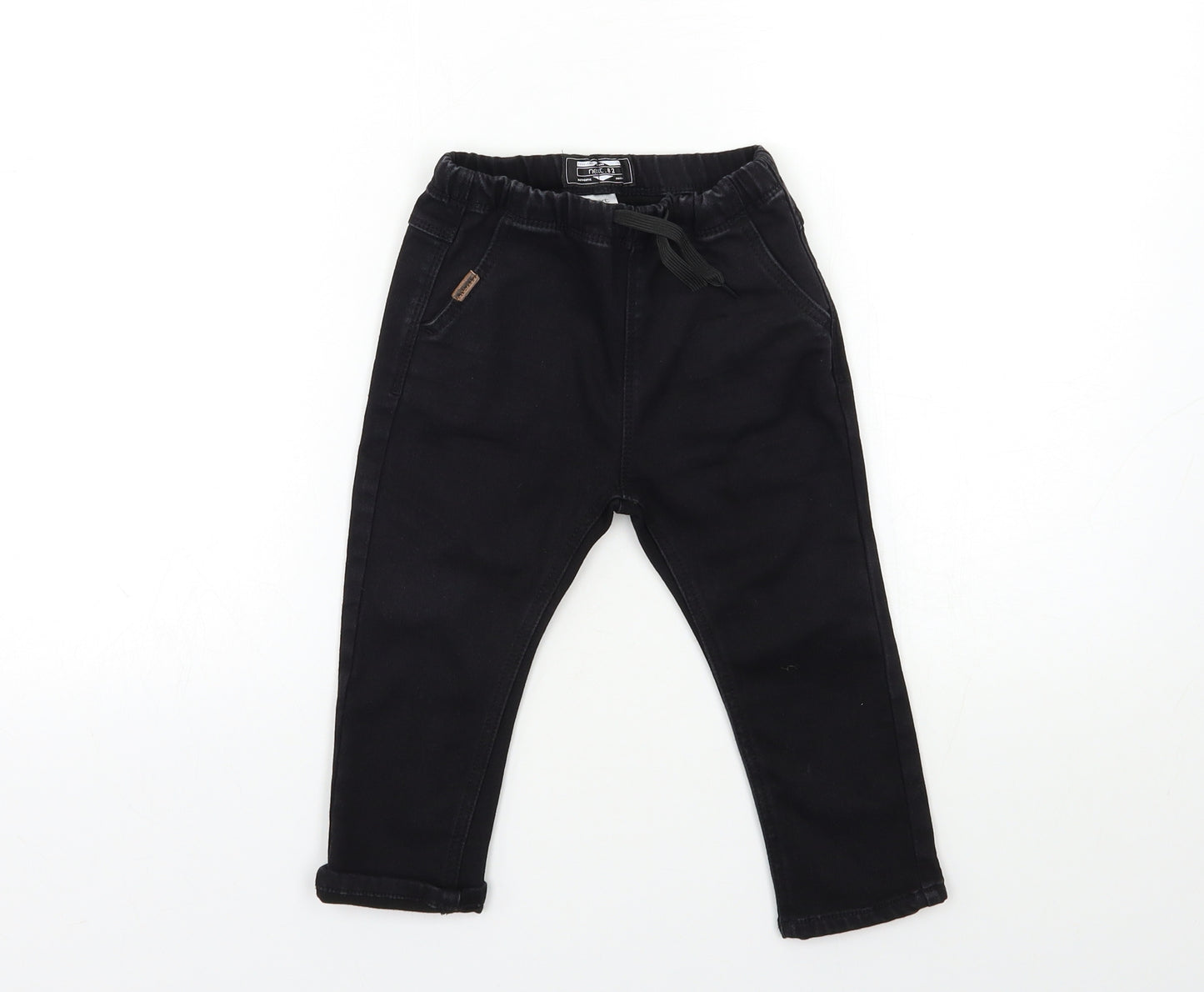 NEXT Baby Black  Denim Cargo Jeans Size 18 Months