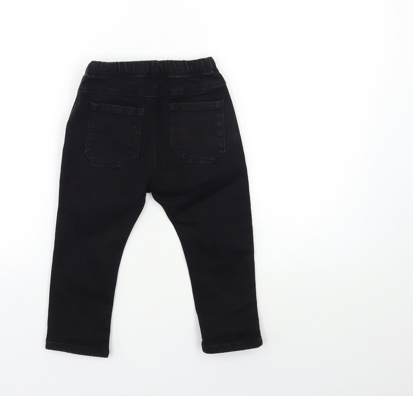 NEXT Baby Black  Denim Cargo Jeans Size 18 Months