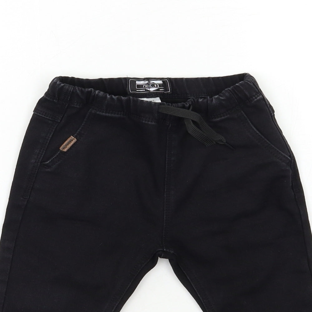 NEXT Baby Black  Denim Cargo Jeans Size 18 Months