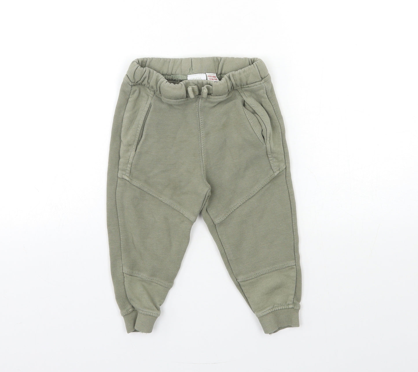 Zara Baby Green   Jogger Trousers Size 18 Months