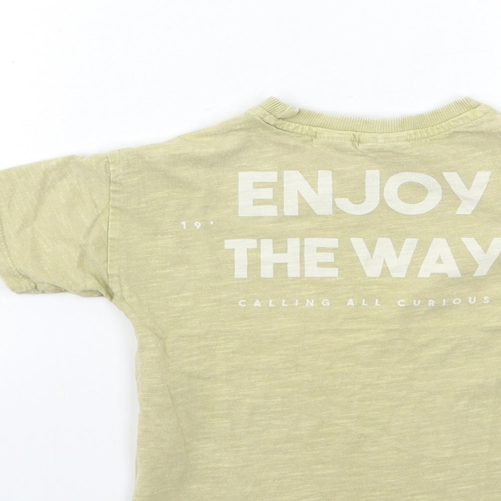 Zara Baby Beige   Basic T-Shirt Size 18-24 Months