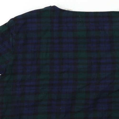 Jack Wills Womens Blue Check  Basic T-Shirt Size 6