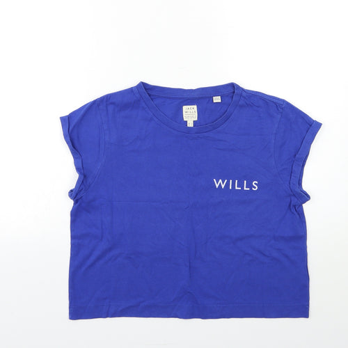 Jack Wills Womens Blue   Basic T-Shirt Size 6