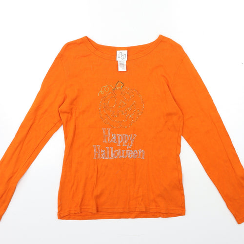 Preworn Womens Orange   Basic T-Shirt Size S