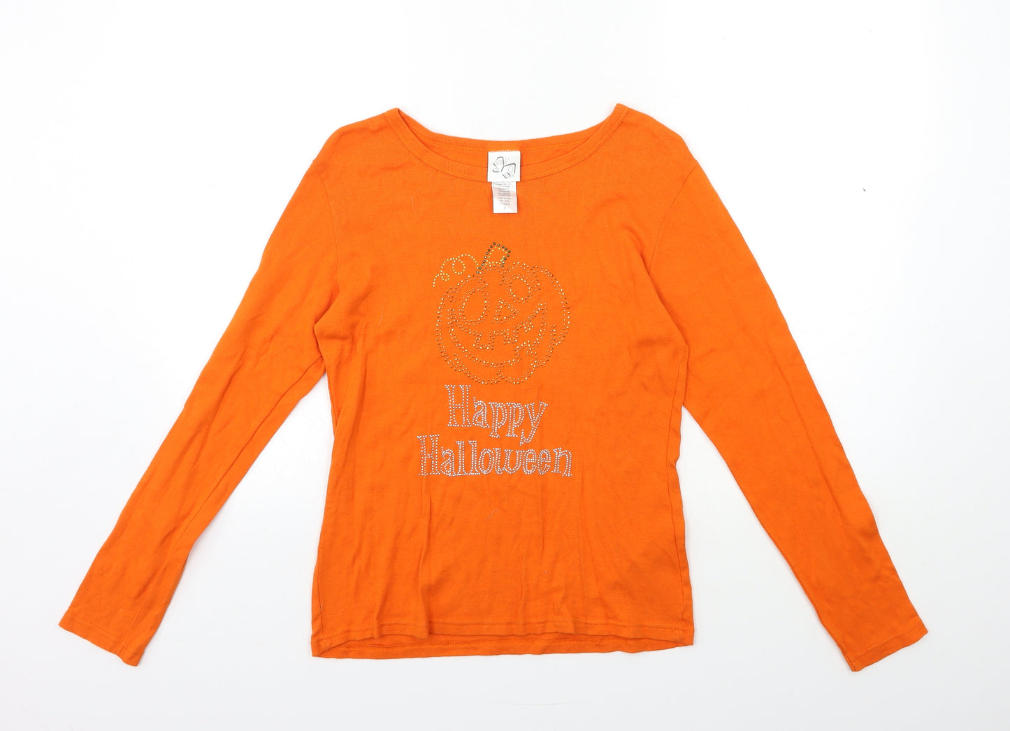 Preworn Womens Orange   Basic T-Shirt Size S