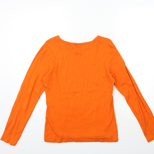 Preworn Womens Orange   Basic T-Shirt Size S
