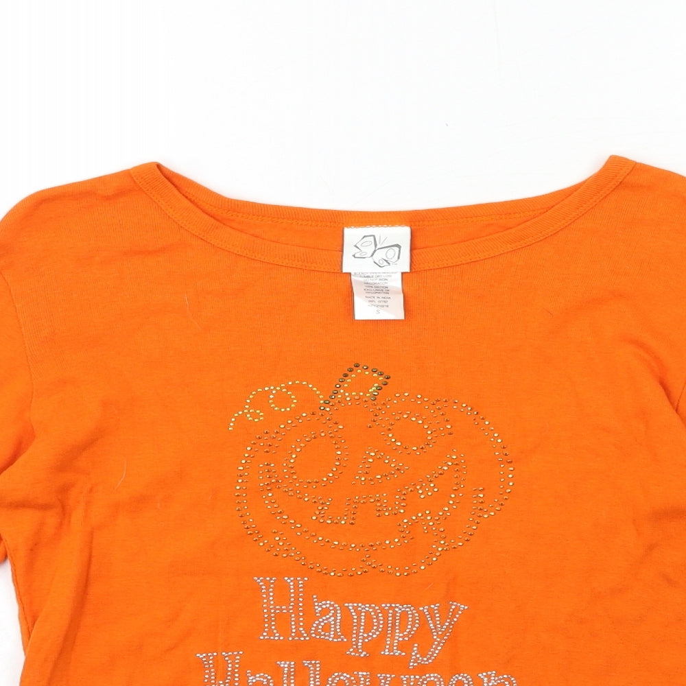 Preworn Womens Orange   Basic T-Shirt Size S