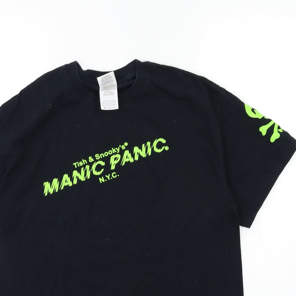 Gildan Mens Black    T-Shirt Size M