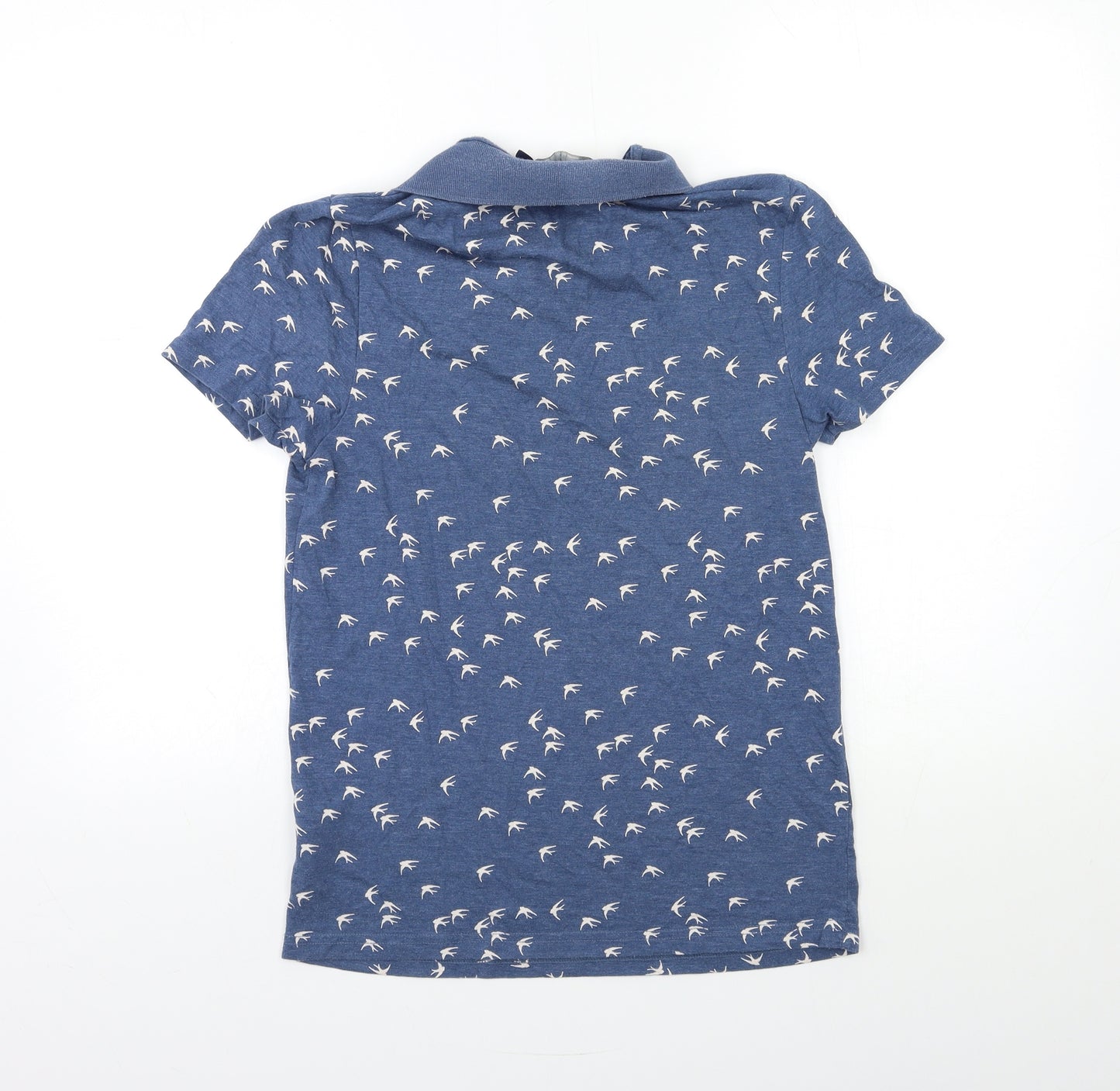 Topshop Mens Blue Geometric   Polo Size S