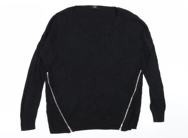 F&F Womens Black Pullover Jumper Size 8