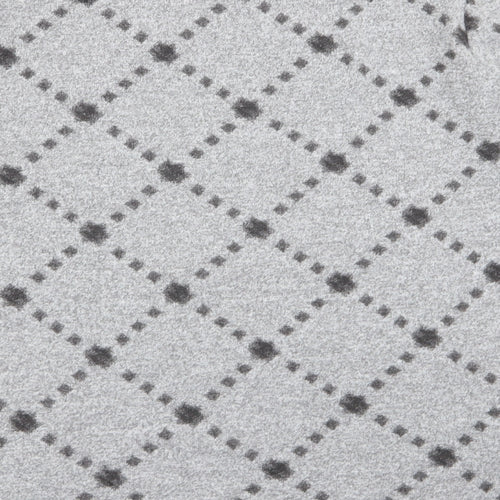M&S Womens Grey Argyle/Diamond  Pullover Jumper Size 12