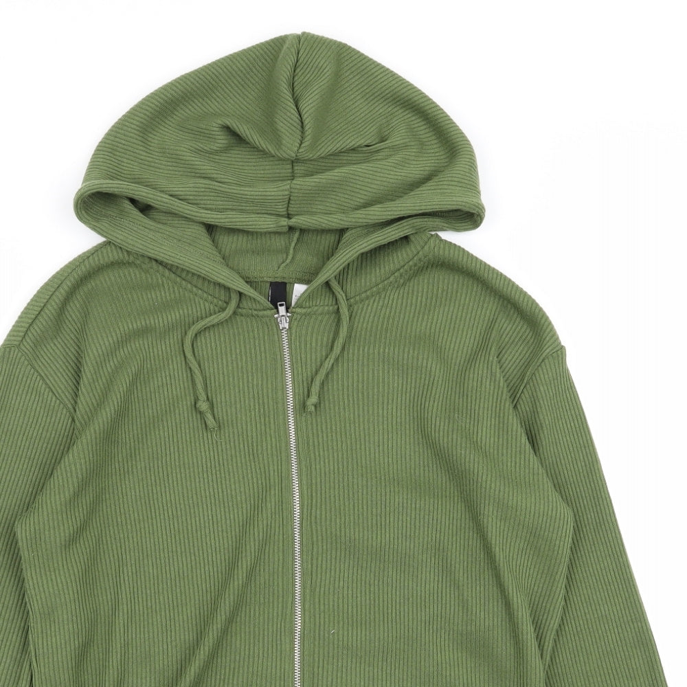 Divided by H&M Womens Green   Full Zip Jumper Size S