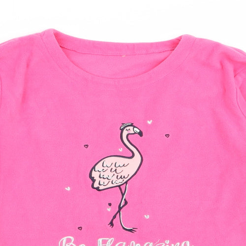 Asda George Womens Pink Solid  Top Pyjama Top Size 8  - size 8-10