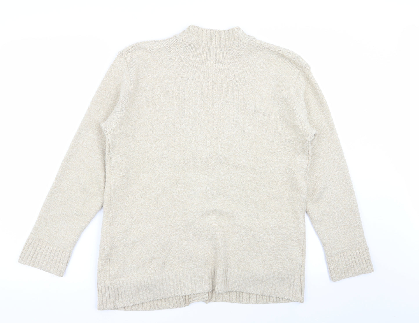 Classic Image Womens Beige   Cardigan Jumper Size S