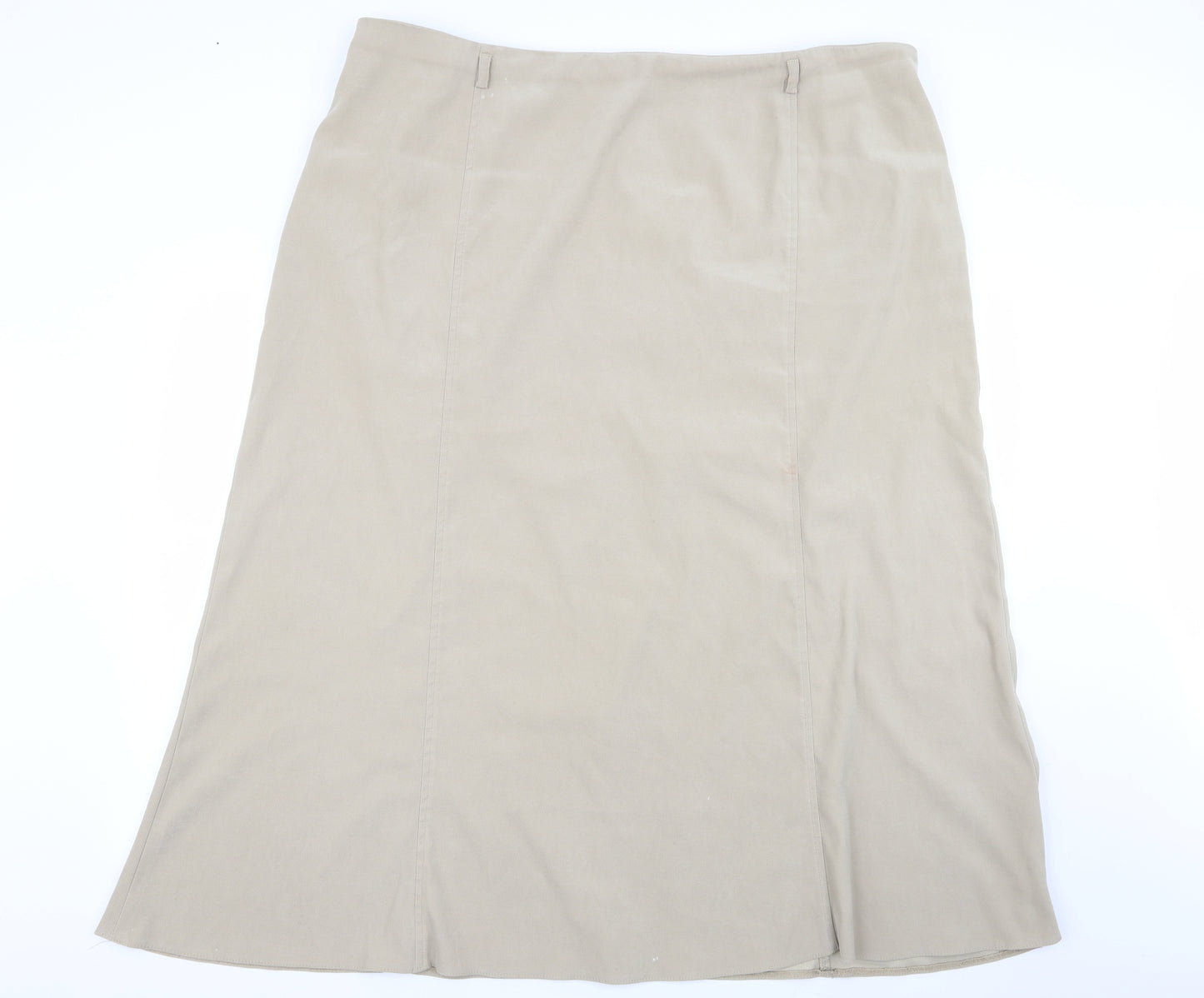 Ann Harvey Womens Beige   Flare Skirt Size 26