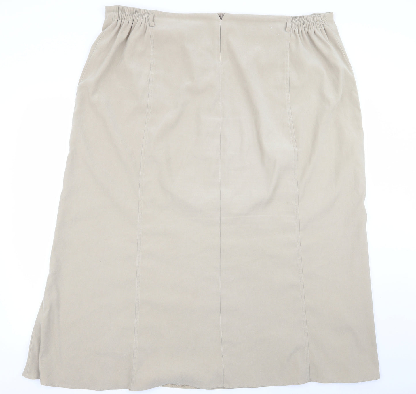 Ann Harvey Womens Beige   Flare Skirt Size 26
