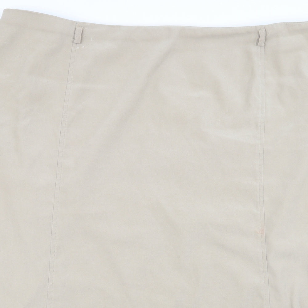 Ann Harvey Womens Beige   Flare Skirt Size 26