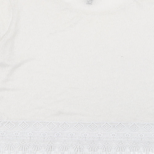 Divided by H&M Womens White   Pullover Jumper Size M