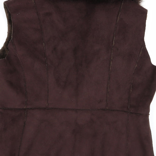 EAST Womens Brown   Gilet Jacket Size M