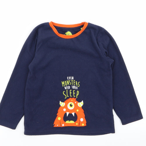 Primark Boys Blue Solid   Pyjama Top Size 5-6 Years