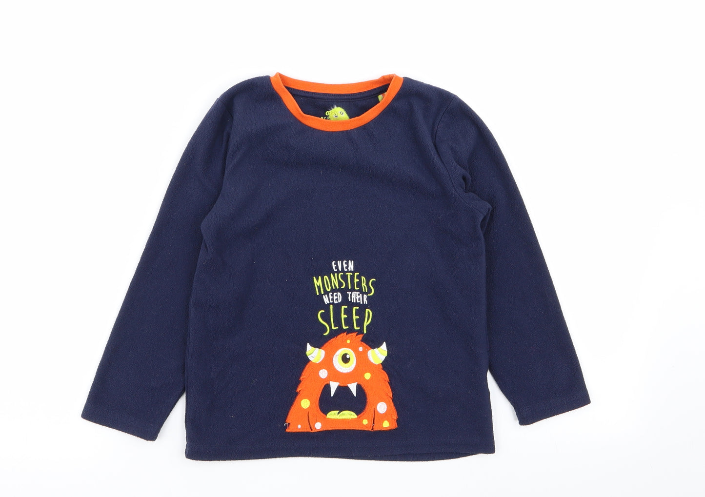 Primark Boys Blue Solid   Pyjama Top Size 5-6 Years