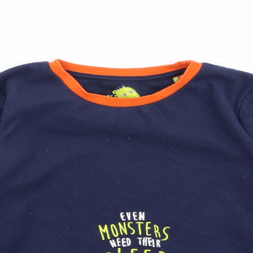 Primark Boys Blue Solid   Pyjama Top Size 5-6 Years