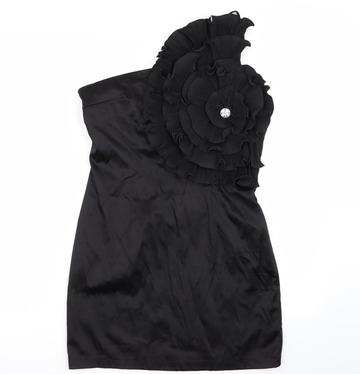 AX Paris Womens Black Floral  A-Line  Size 14
