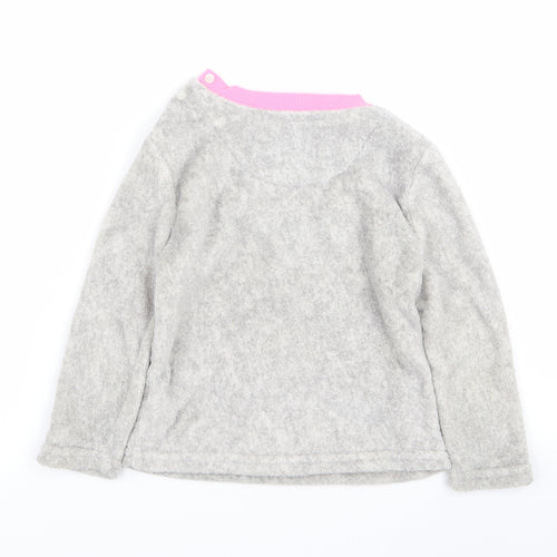 Primark Girls Grey Solid  Top Pyjama Top Size 3-4 Years