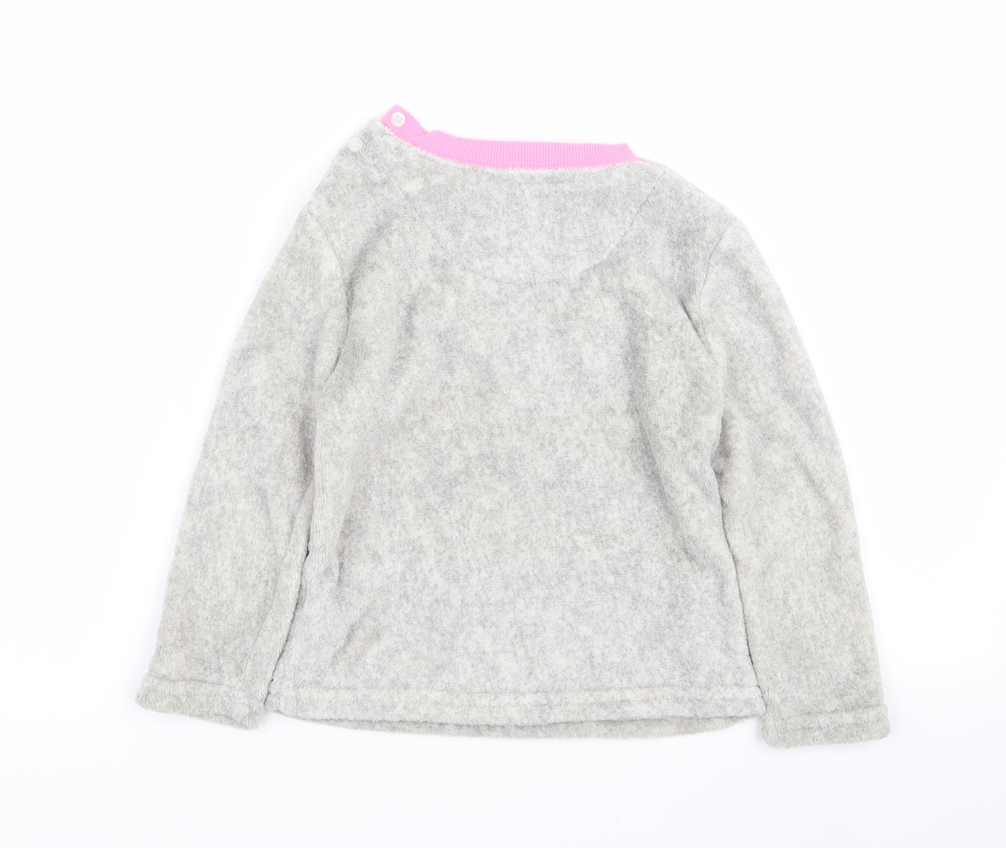 Primark Girls Grey Solid  Top Pyjama Top Size 3-4 Years