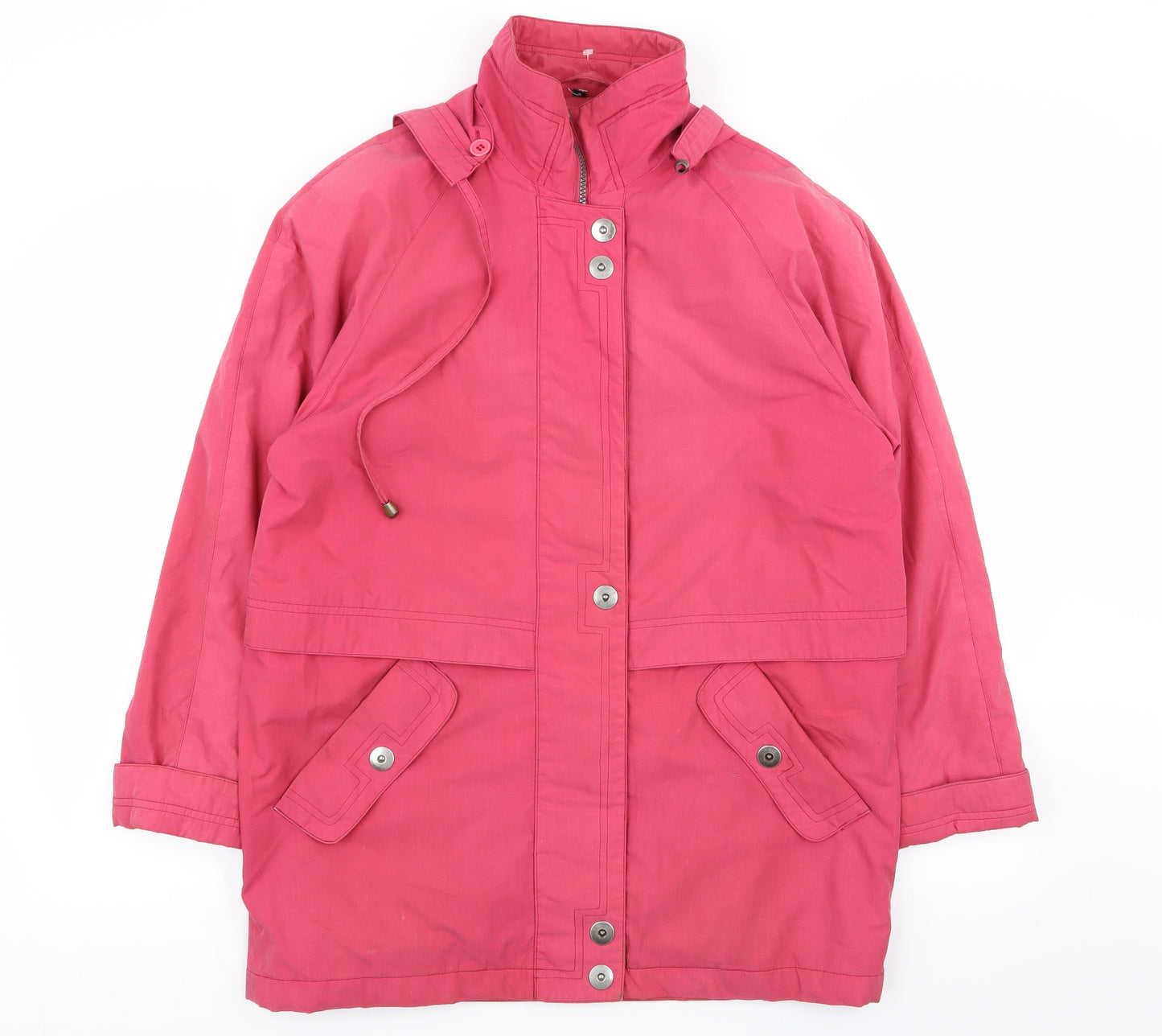 telemac Womens Pink   Overcoat Coat Size S