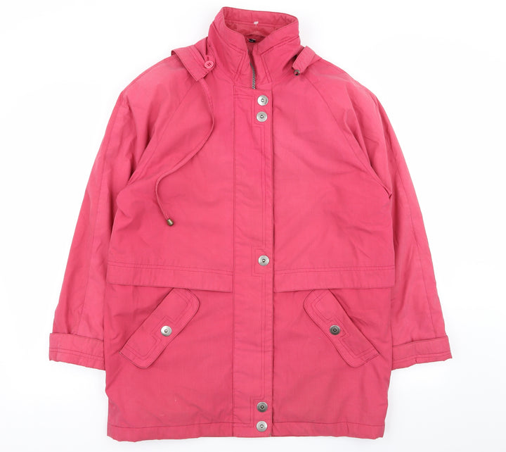 telemac Womens Pink   Overcoat Coat Size S